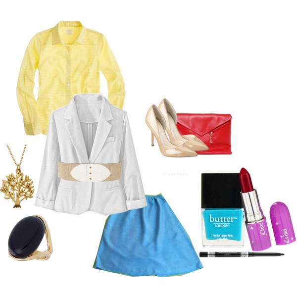 Look 1 Blue Skirt AAS