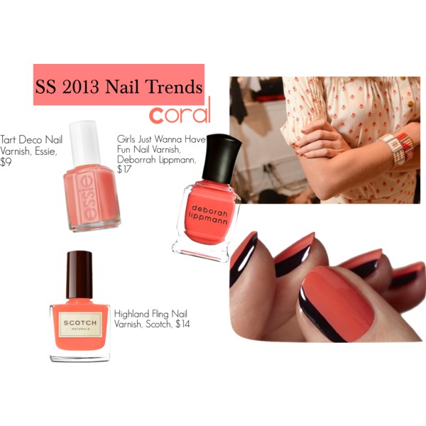 SS 2013 Nail Color Trends--Coral