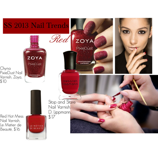 SS 2013 Nail Color Trends--Red