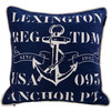 Lexington Seaside Blue Anchor Twill Cushion Cover - 50 x 50cm