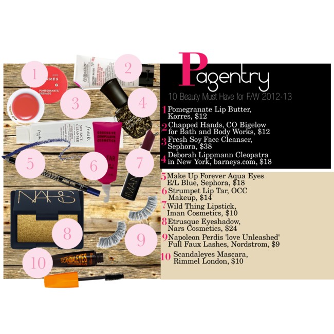 Pagentry, 10 Beauty Must Haves